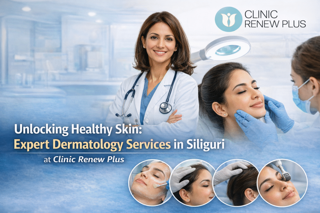 skin specialist in siliguri providing advanced dermatology treatment at Clinic Renew Plus for healthy glowing skin